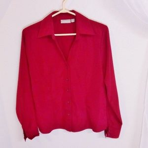💥🇺🇸 Croft & Barrow, Burgandy/ Botton Down Shirt